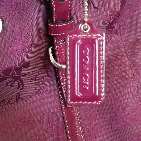 authentic COACH purple bag - Picture 2 of 10